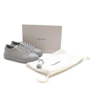 Common Projects Grey Original Achilles Low Kid Trainers