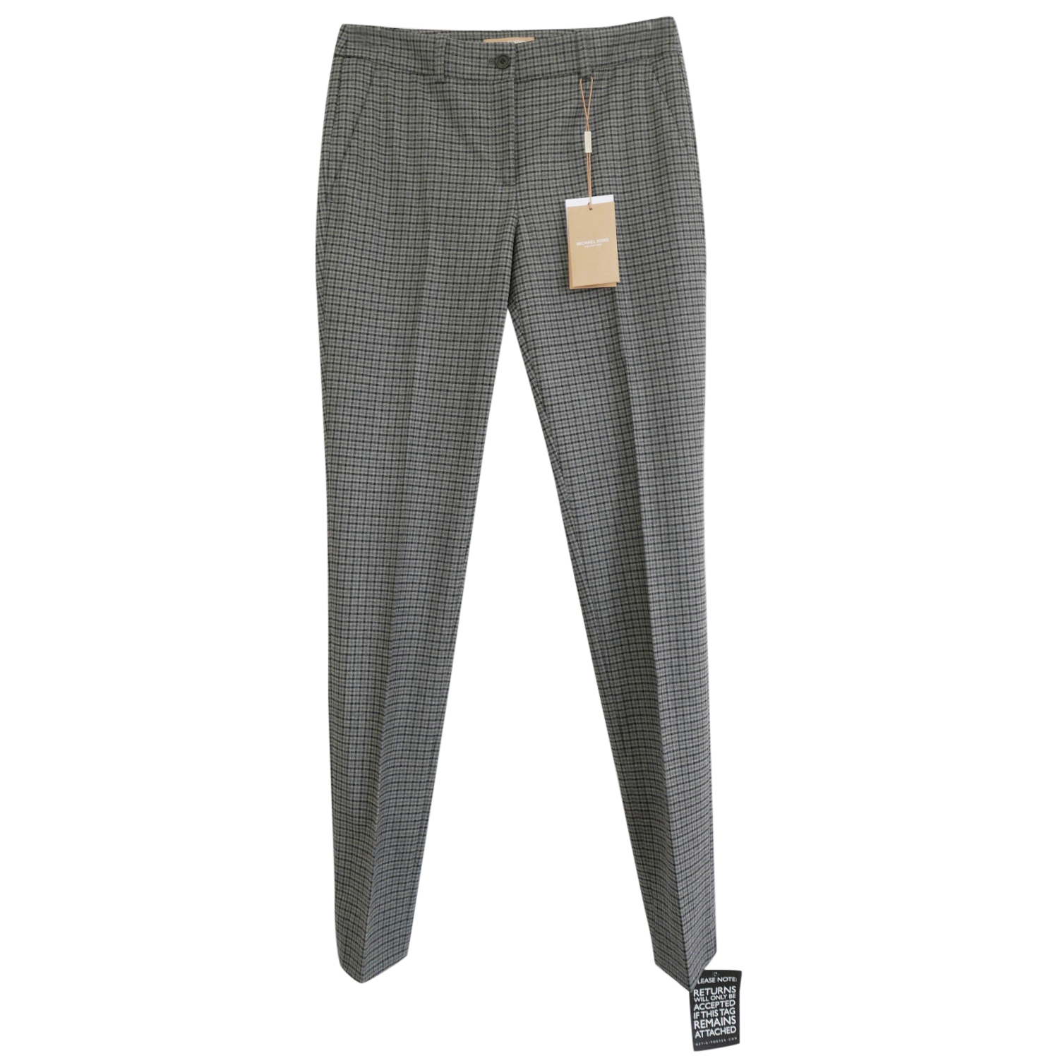 Michael Kors Collection Wool Blend Gingham Pants Hewi