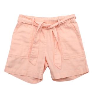 Bonpoint Pink Shorts With Belt 