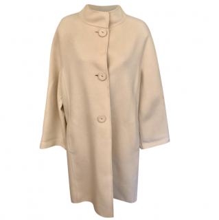 Georges Rech Cream Wool Oversize Coat