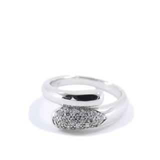 Bvlgari Diamond Set 18kt White Gold Astrea Ring