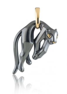 Cartier 18kt Hanging Panther Pendant