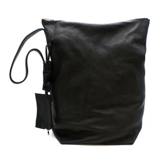 Rick Owens Black Leather Shoulder Bag