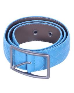 Bottega Veneta Blue Intrecciato Nappa Belt - Size 85