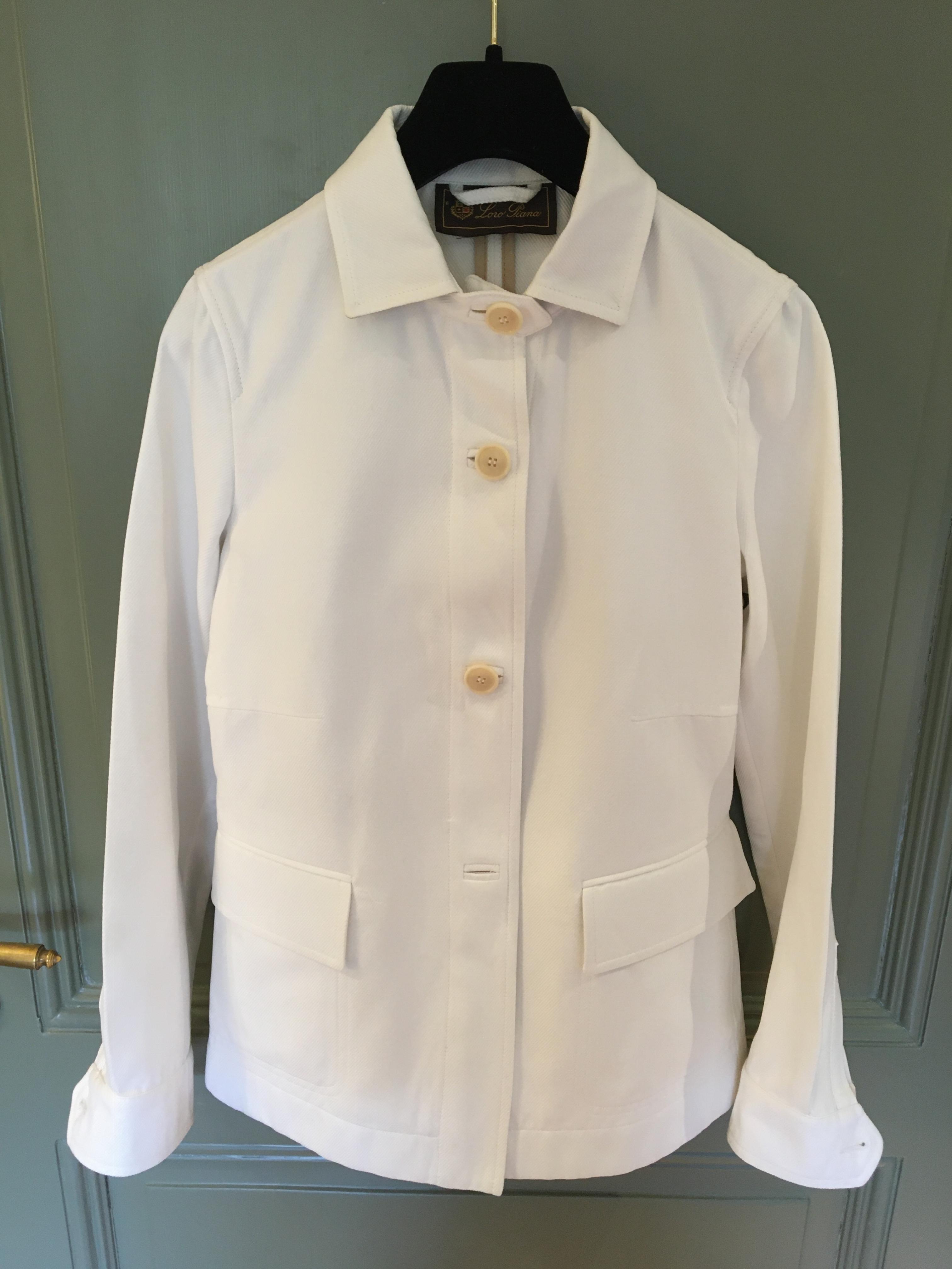 Loro Piana White Cotton Jacket | HEWI