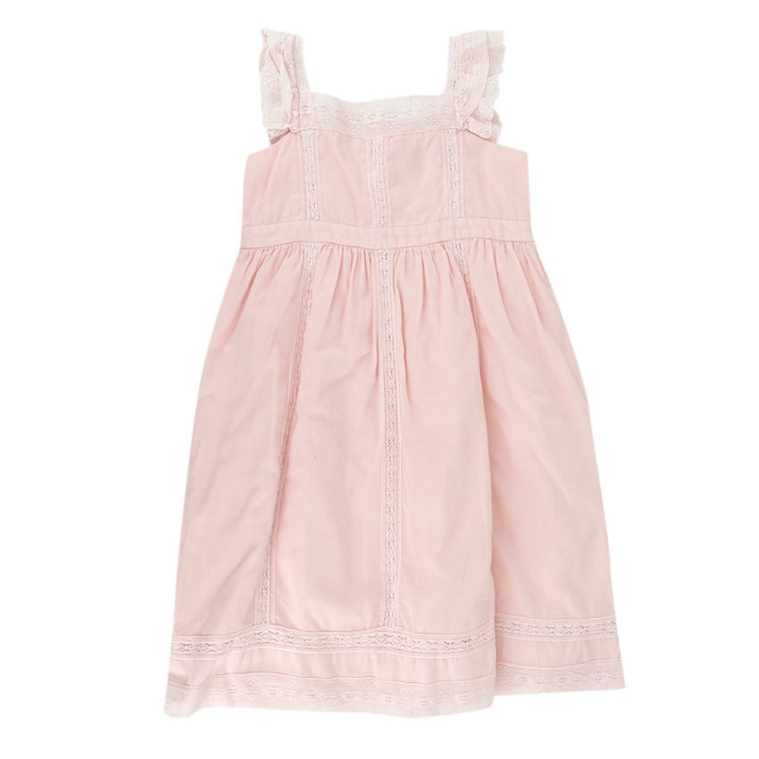 Bonpoint Pale Pink Embroidered Kids 4y Dress | HEWI