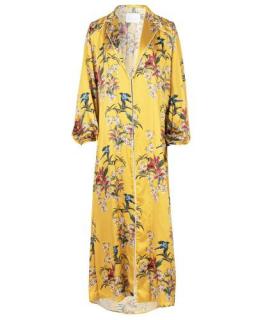 Johanna Ortiz Printed Silk Lounge Coat/Dress/Robe