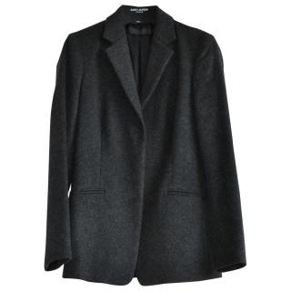 Calvin Klein Collection Single Breasted Charcoal Wool Jacket