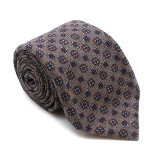 Marzullo Grey Pattern Wool Tie