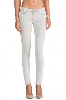 Mother The Looker Grey Skinny Jeans