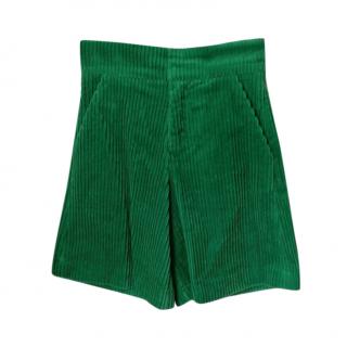 Marni Kids 6Y Green Corduroy Shorts