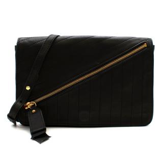 Christian Louboutin Black Leather Trophe Twist Pocket Shoulder Bag
