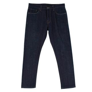 Prada Blue Soft Cotton Straight Cut Denim Jeans