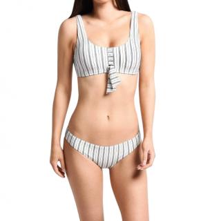 Seafolly Striped Chambray Tie Front Bikini