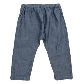 Bonpoint Blue Cotton Kids 12M Trousers 