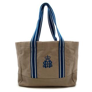 Hackett Henley Royal Regatta Beige & Blue Tote Bag
