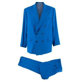 Donato Liguori Blue Tailored Double Breasted Suit 