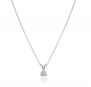 Bespoke Platinum Set Diamond Pendant Necklace