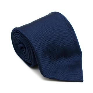 E. Marinella Blue Silk Tie 