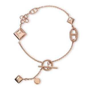Hermes Ronde 18ct Rose Gold Multi Bracelet