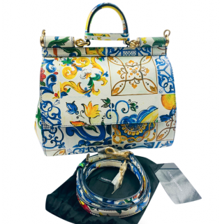 Dolce & Gabbana Sicily Majolica Print Sicily Bag