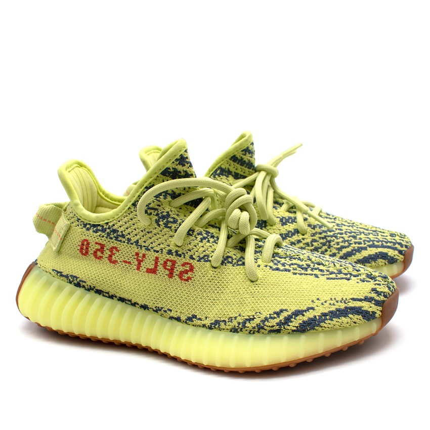 Yeezy Neon Yellow Boost 350 V2 Trainers 