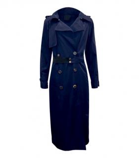 Lanvin Blue Double Breasted Trench Coat