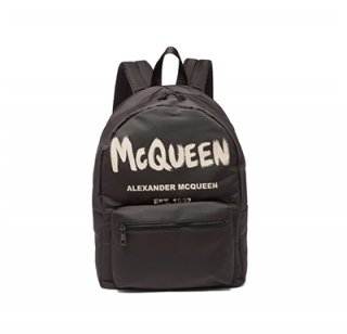 Alexander McQueen Metropolitan logo-print canvas backpack