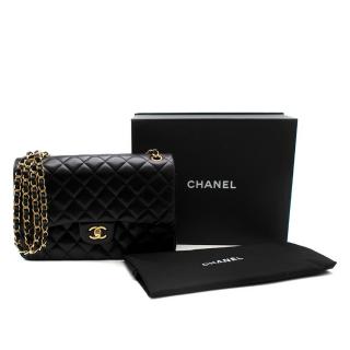 Chanel Black Quilted Lambskin Large Double Flap GHW