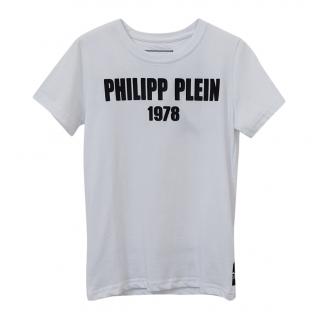 Philipp Plein Kids 10-11Y Logo Print T-Shirt