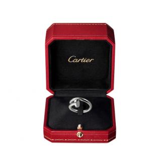 Cartier 18ct White Gold Juste En Clou Ring - Size 52