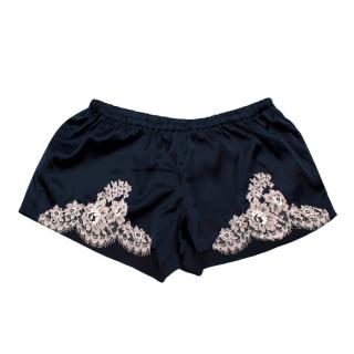 I.D.Sarrieri Lace-Trimmed Silk-Blend Shorts
