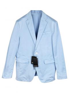 DSquared2 Single Breasted Pale Blue Tailored Jacket.