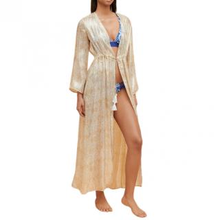 Paolita Dorado Silk Long Sleeve Kimono