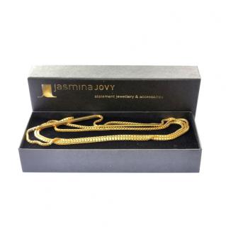 Jasmina Jovy 18ct Gold Plated Double Wrap Necklace 