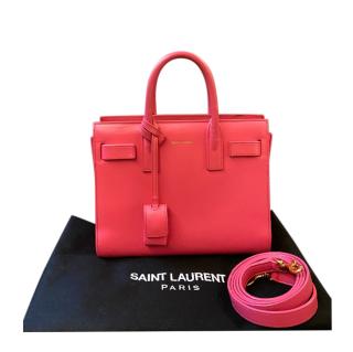 Saint Laurent pink leather Nano Sac De Jour bag 