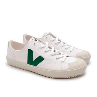 Veja Nova Canvas White & Green Sneakers