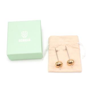 Schield Silver/Gold Tone Olive Earrings