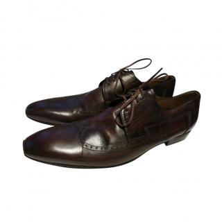 Doucal Brown Smooth Leather Brogues