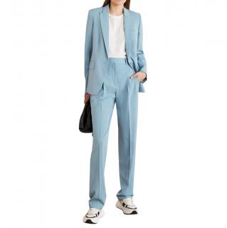 Stella McCartney Light Blue Blazer & High Waisted Tailored Trousers