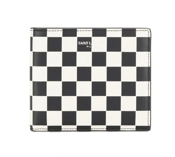 Saint Laurent checkerboard bi-fold wallet