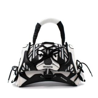 Balenciaga Sneakerhead Small Mesh & Leather Hourglass Bag