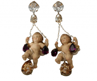 Dolce & Gabbana Swinging Cherub Earrings
