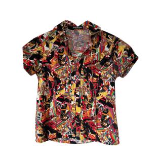 Ferragamo Shoe Print Multicoloured Shirt