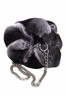 FurbySD Chinchilla Fur Crossbody Bag