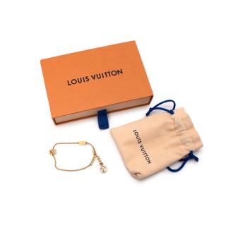 Louis Vuitton LV & Me Gold Finish Letter S Bracelet