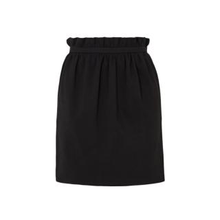 Versace Crepe Ruffle Waist Mini Skirt
