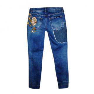 Dolce & Gabbana Tropico Italiano Embellished Jeans