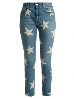 Stella McCartney Star Print Crop Skinny Jeans