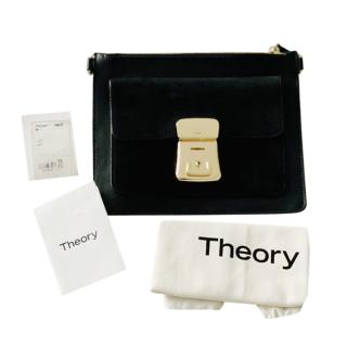 Theory Black Small Leather Clutch